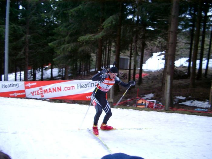 Schnee gabs am Samstag nur in der Loipe

