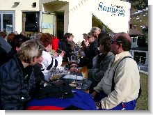 Ausklang des ersten Skitages